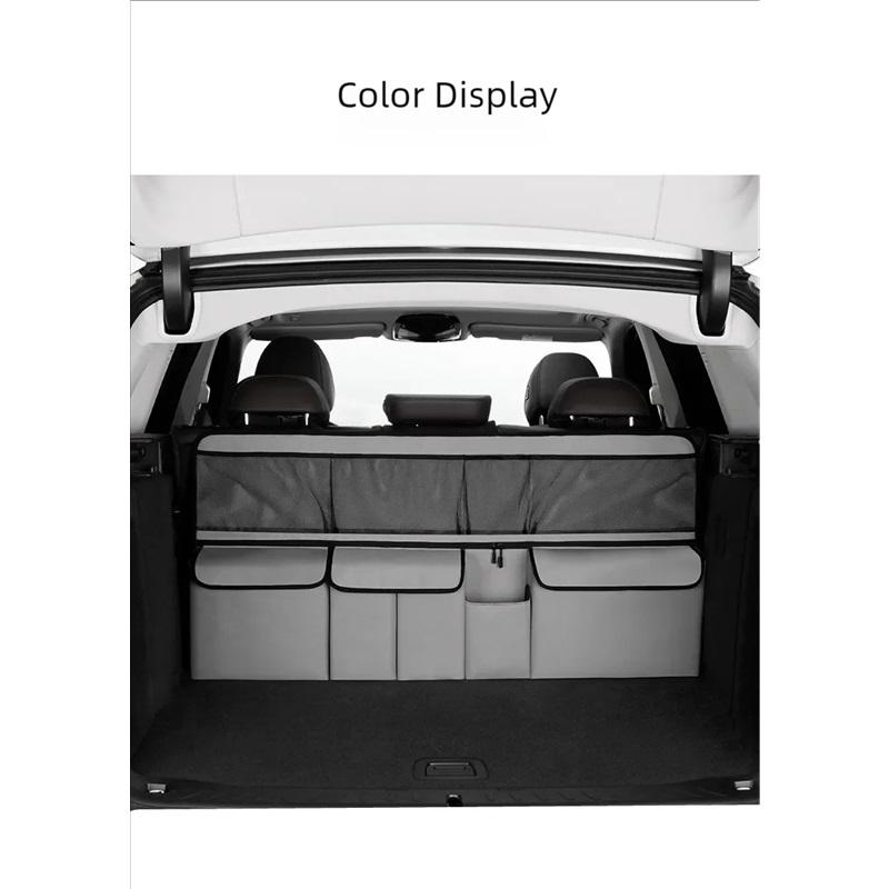 Car Trunk Storage Bag SUV Car Seat Back Hanging Bag Multi Functional Storage Mesh Bag Car Interior Storage Items