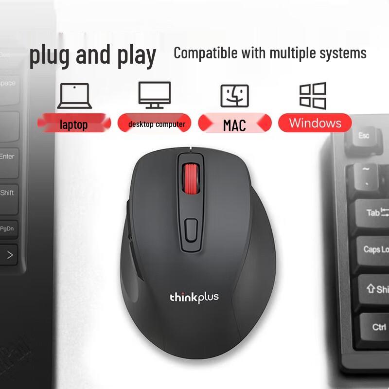 Lenovo Thinkplus M30 Wireless Ergonomic Mouse