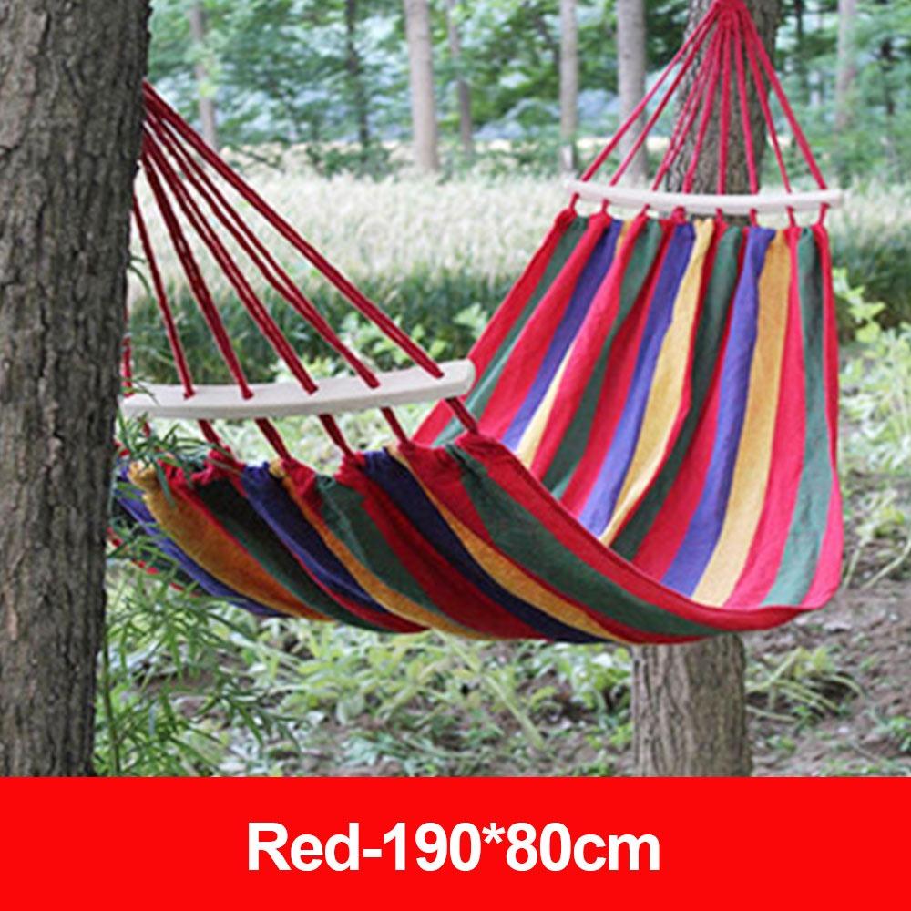 

Thick Canvas Outdoor Hammock Wide Design Breathable Swing Hammock Good Load-bearing Camping Hammock Beach Leisure Activities