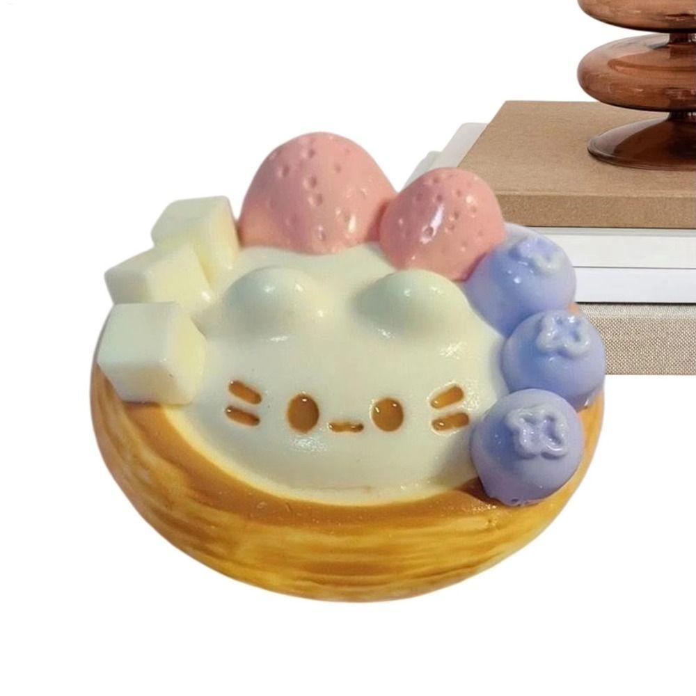 Fingertip Egg Tart Squishy Cartoon Slow Rebound Toy Sensory Fidget Ball Office Workers