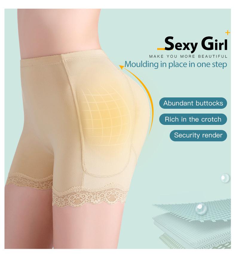 Women's Butt-Lifting & Hip-Enhancing Shaping Pants with Lace Trim Inserts