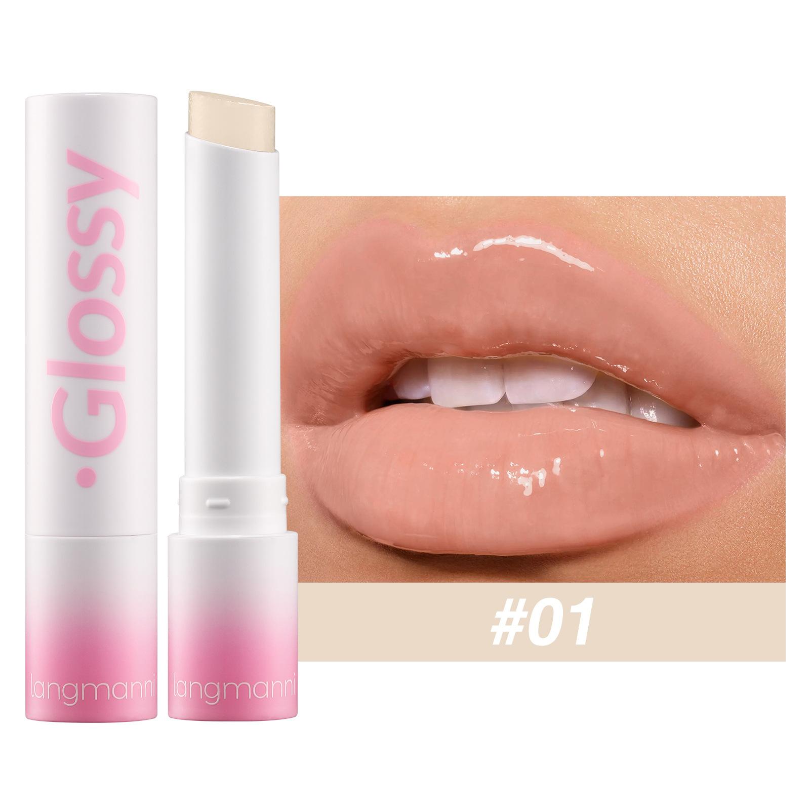 LANGMANNI 8-цветная увлажняющая помада, увлажняющая питательная пухлая губная помада с глазурью, желейная помада, супер питательная помада 01