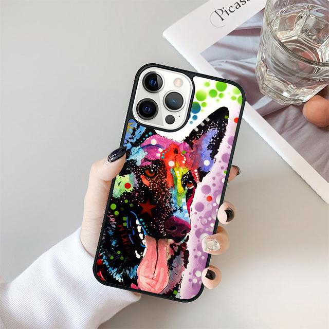 Beautiful German Shepherd Dog Phone Case Cover For iPhone 17 Air 15 16 Pro Max 14 13 12 11 Pro Max Plus Coque