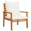 3 Piece Garden Lounge Set with Cushions Solid Acacia Wood