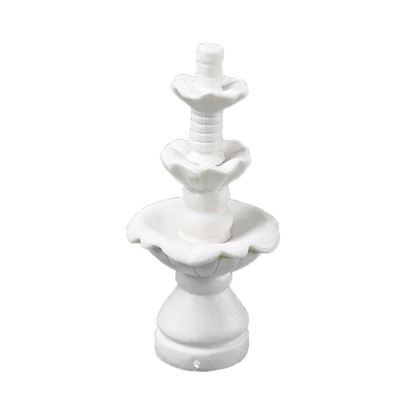 Miniature Fountain Decors Mini Water Feature for Miniature Landscape Bonsais Dollhouses Faery Garden DIY Scene Accessories