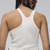 Nike V-Neck Slim Fit Solid Color Crop Sleeveless Vest Women Tops White FN5799-133