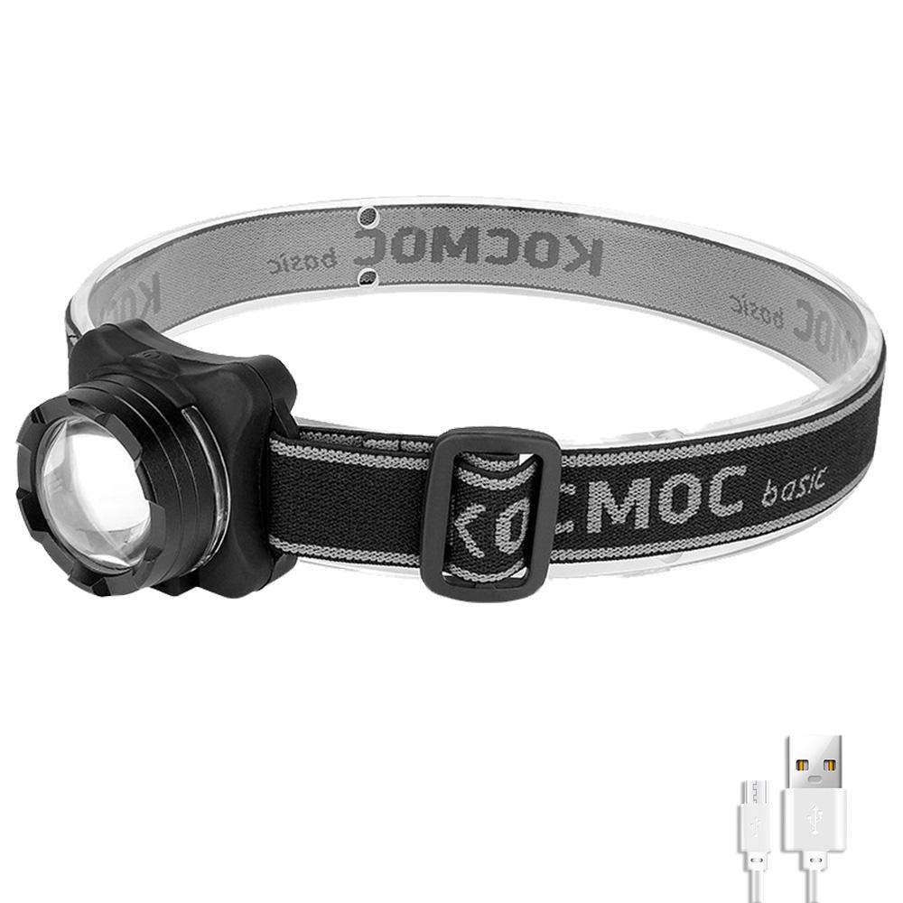 COB LED Headlamp USB Rechargeable Headlight LED Head Torch Built-in Battery Waterproof 3 Modes Camping Fishing Emergency Lantern