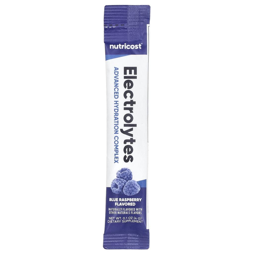 Electrolyte, Advanced Hydration Complex, Blue Raspberry, 40 Stick Packs, 4G (0.14Oz) Each