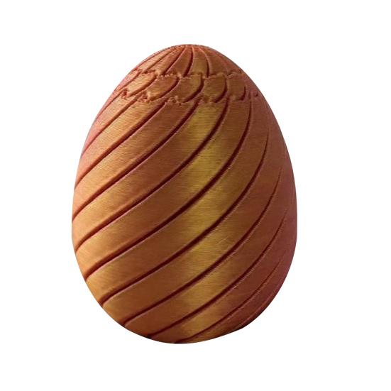3D Printed Easter Egg Toy Stress Relief Spiral Egg Fidget Toy Twisting Egg