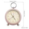 1pc Simple Metal Quartz Alarm Clock, Nightstand Luminous Mute Clock, Suitable for Home, Office Decoration
