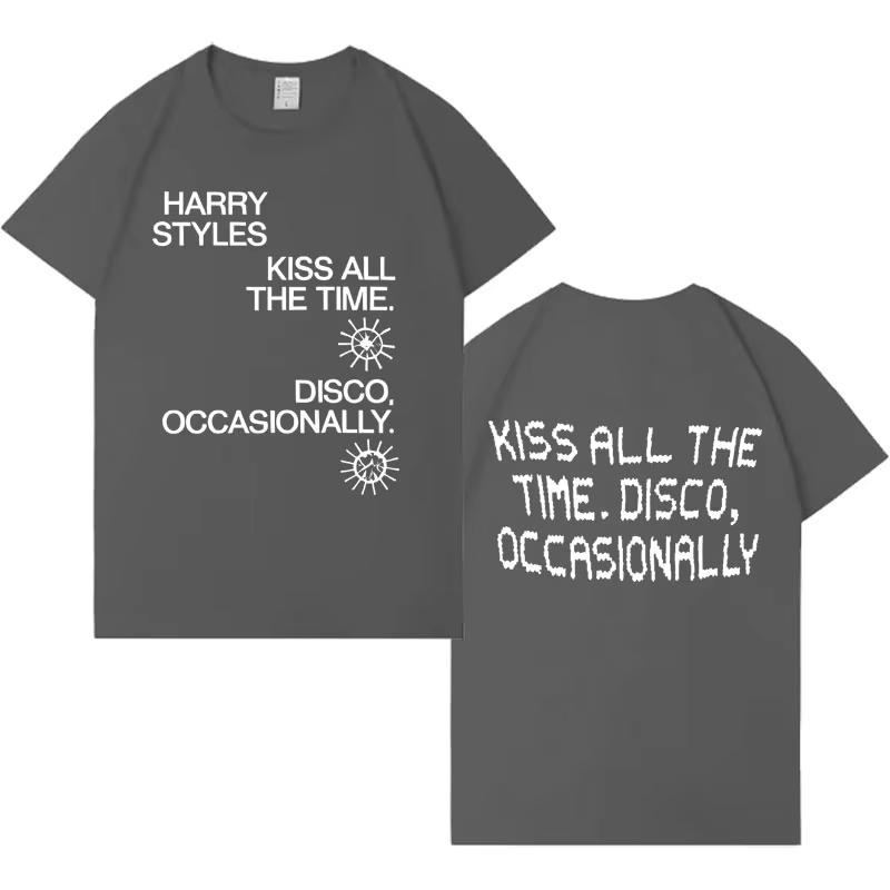 Singer Harry Styles Fashion Letters Print Album 2026 Hip Hop T Shirt Unisexs Women Harajuku Fashion Casual Teenagers Tops Unisex S