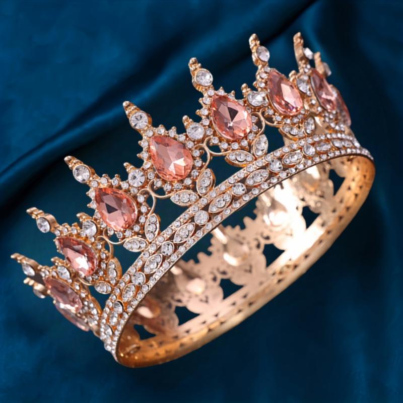 Tiaras y Coronas de Cristal Barroco Diadema con Pedrería Corona de Baile Diadema Corona Accesorios para el Cabello de Novia Boda Joyería Corona Tiara Regalo