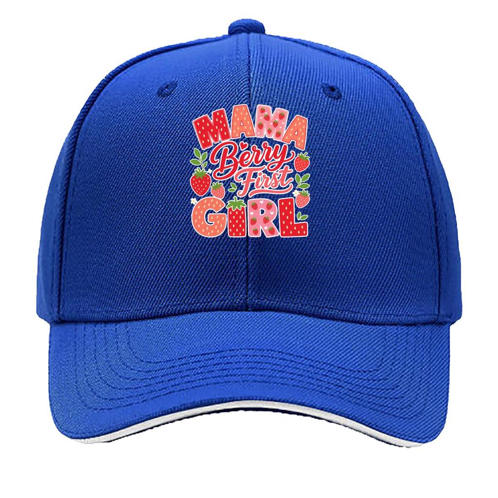 Sweet Strawberry First Birthday Mama Sandwich Baseball Cap Sun Cap Outdoor Workouts Hat