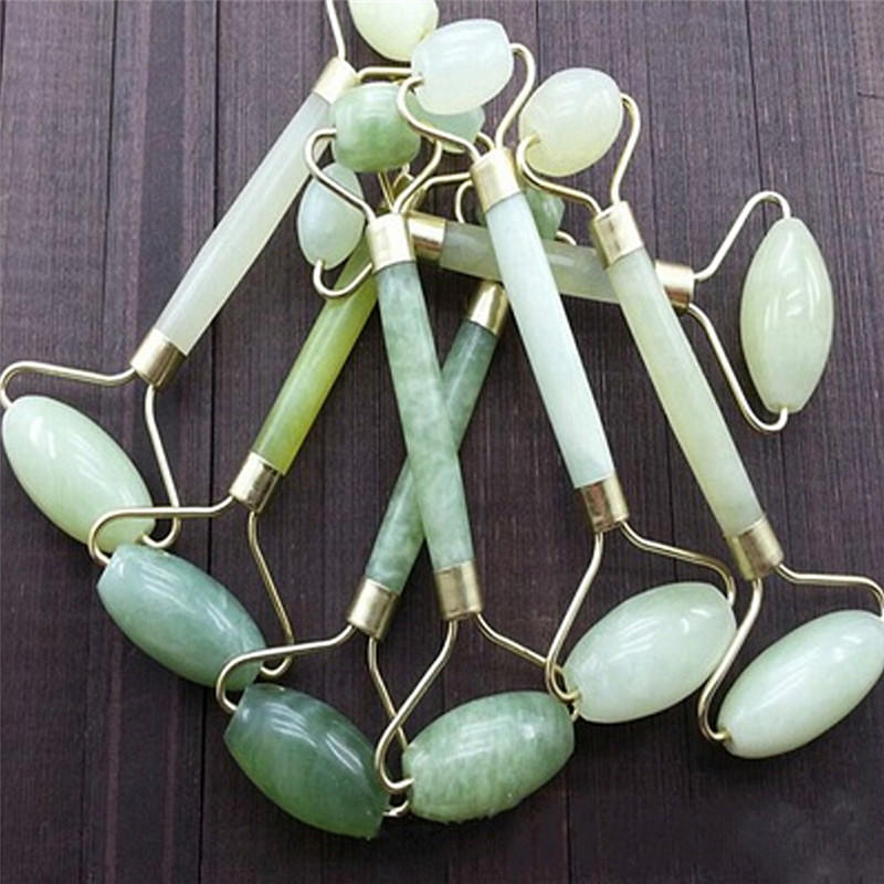 

Натуральный массажер для лица Guasha Beauty Jade Roller Face Thin Massager Chic 4.5*13.5CM зелёный