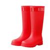 Rain boots khaki extra high women's waterproof rubber shoes urban commuter sweet sa rain shoes non-slip red high water boots women