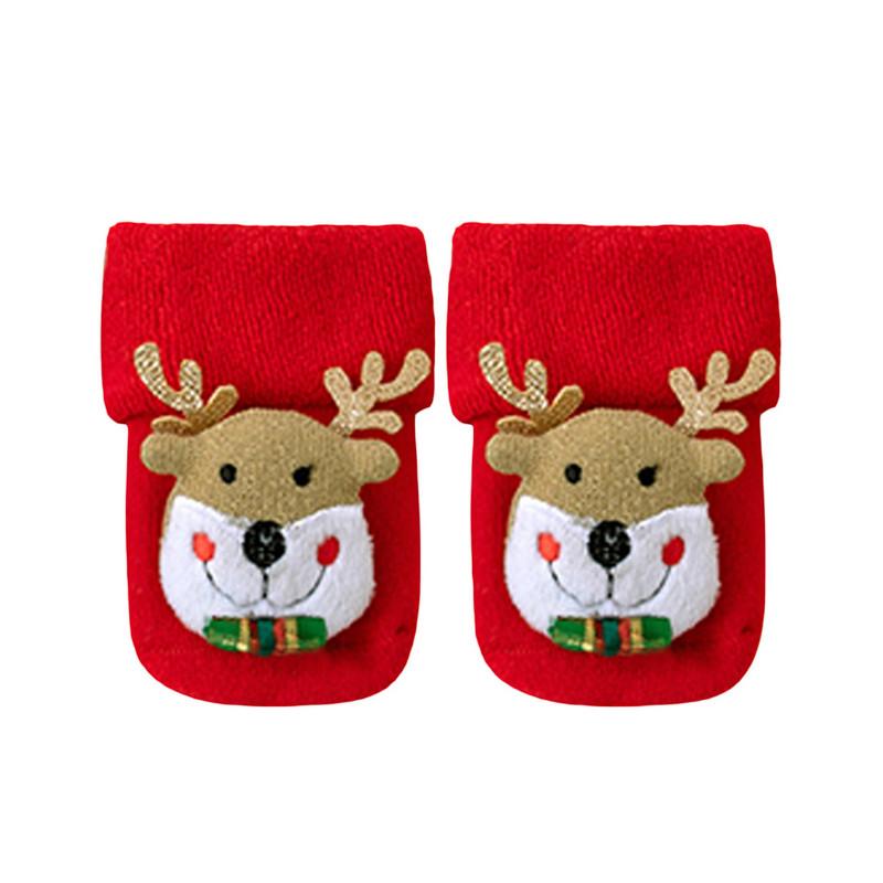 Christmas Newborn Baby Girl Boy Fuzzy Socks Slipper Socks Kids Winter Warm Holiday Socks Baby Items Clothing