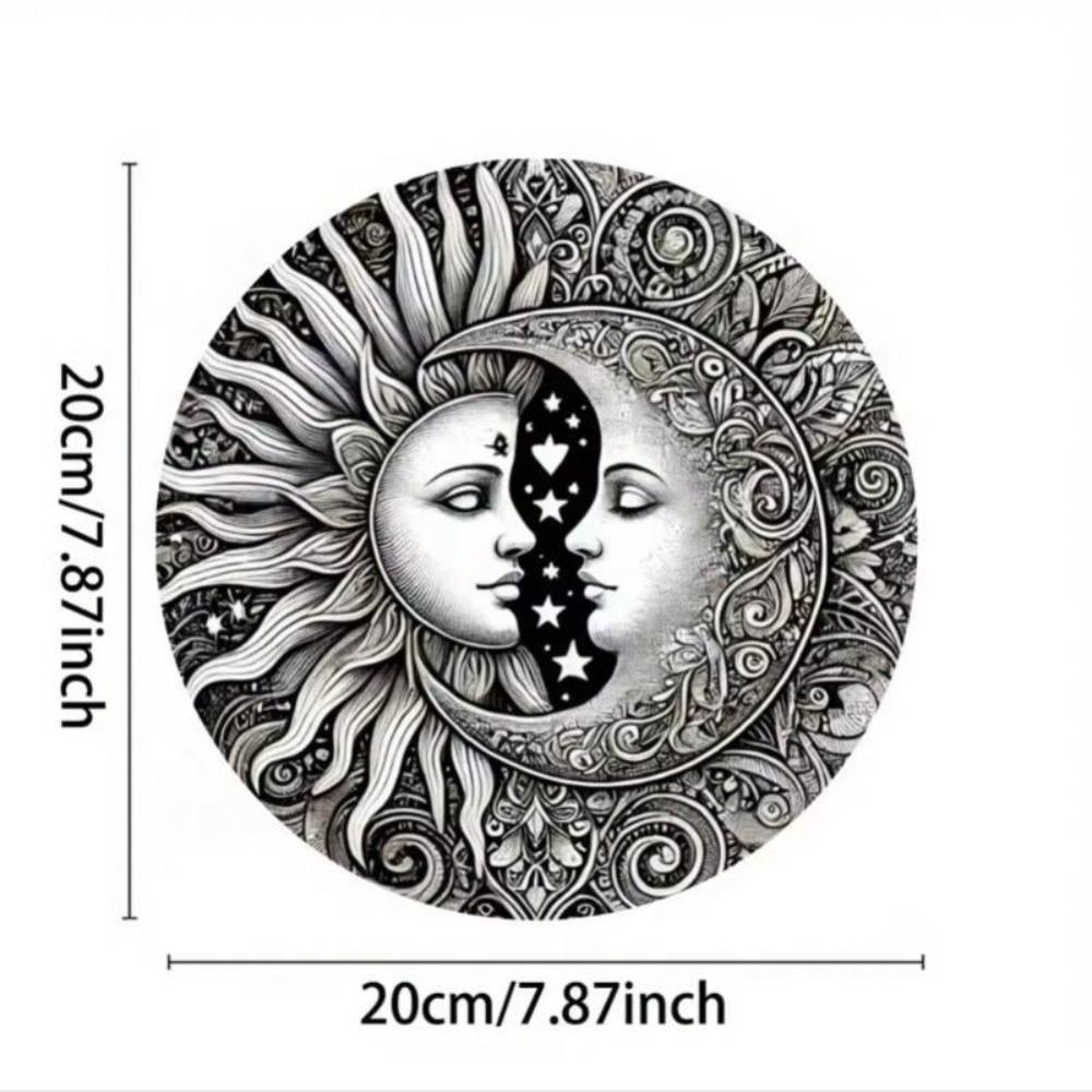 Vintage Metal Tin Sign Moon Sun Wall Art Home Decor Bar Cafe