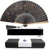 Caja de Regalo de Abanico de Seda Incluida Perfecto para Fuegos Artificiales Kabuki Japonés Calor del Verano Unisex [Oraculoth] Para Hombre de Alta Calidad - Elegante, Popular, Duradero, -