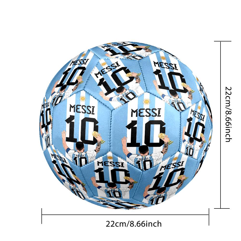 Messi 10 Number Soccer Star Size 5 Football Machinestitched Indooroutdoor Training And Matches Surprise Collection Gift