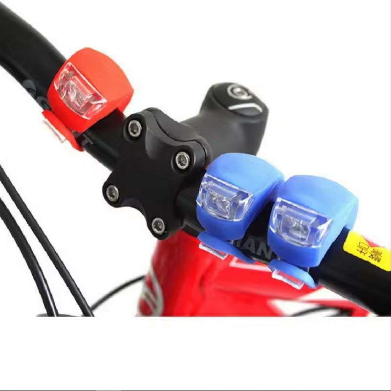 Bicycle Front Light Silicone LED Head Front Rear Wheel Bike Light Waterproof Cycling Bicycle Accessories Bike Lamp