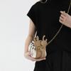 China Dragon Mini Bag for Women Cute Drawstring Bucket Lipstick Chain Crossbody Bag Luxury Designer Purse and Handbag