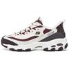 D'lites 1.0 Women White Brown Low Top Dad Shoes Height Increasing Comfortable 150537-NTMT