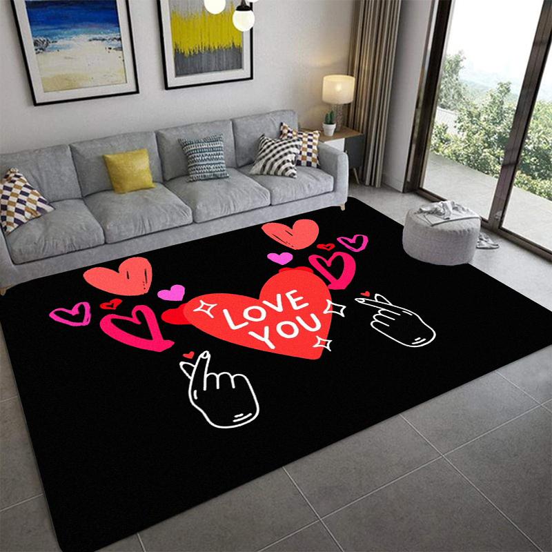 

L-Love Printed Carpet Fashion Yoga Mat Non-Slip Carpet Bedroom Decoration Outdoor Carpet Bedroom Birthday Gift 40x60cm