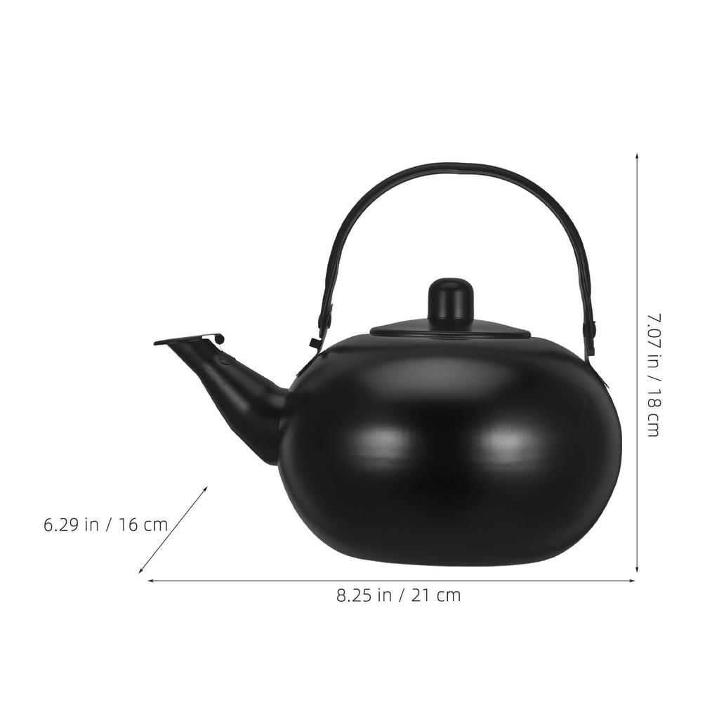 Stainless Steel Teapot 1.5L Stovetop Kettle with Integrated Strainer Comfort Handle for Tea Brewing Coffee Filtering Home