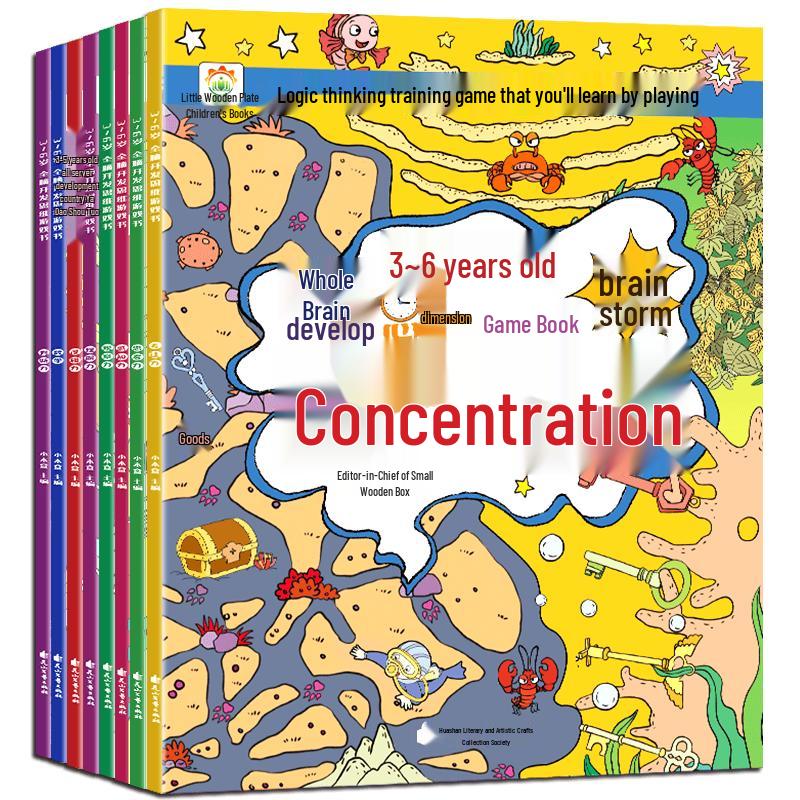 Kids  Whole Brain Development Thinking Game Books