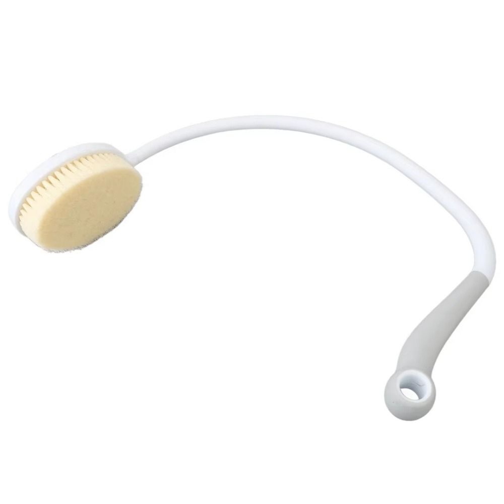 U Shaped Bendable Back Shower Brush Long Handle Curved Skin Massager Bath Exfoliating Tool Legs