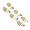 6PCS Guitar Tuner Machine Handle Tuning Key Button Head Metal Guitar Tuning Peg Button Gold