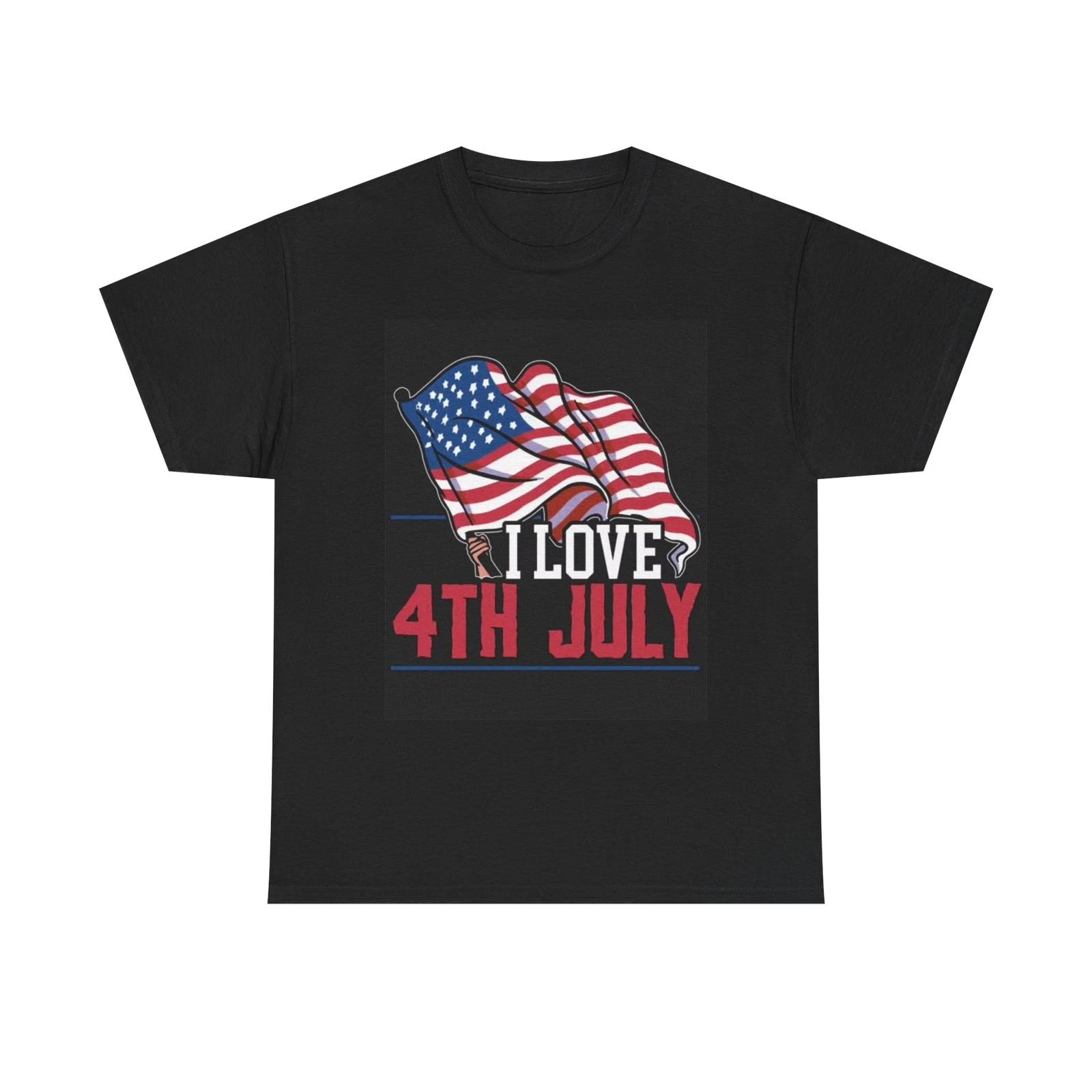 Men s and Women s T-shirts I Love July 4th M
