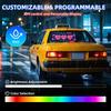 Programmable Scrolling LED Sign USB Flexible Digital Sign APP Control Custom DIY Editor Text Patterns Animations for Car Hotel