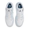 Jordan Air 1 Comfortabele Pasvorm Lage Top Kinder Basketbalschoenen Kinder sneaker Wit Blauw 553560-104