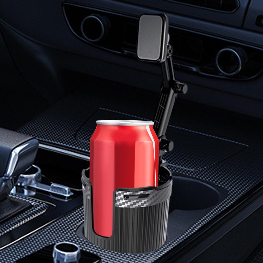 Cup Holder Phone Mount 2-In-1 Adjustable Cellphone Stand Cup Holder With Magnetic Phone Mount For Car Automotive Vehicle SUV