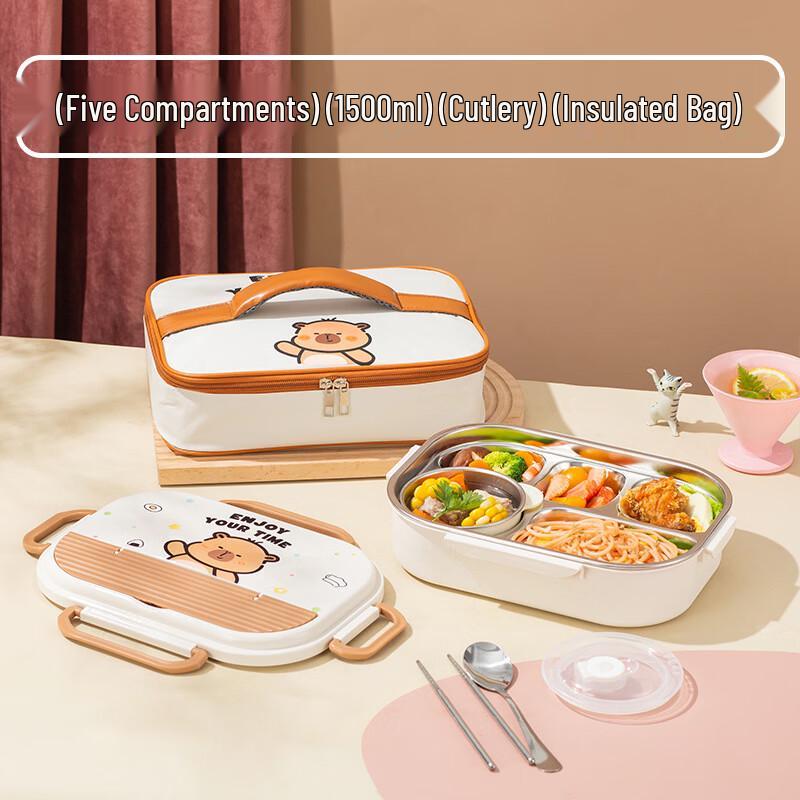 LEXIAOMAN 304 Stainless Steel Bento Lunch Box