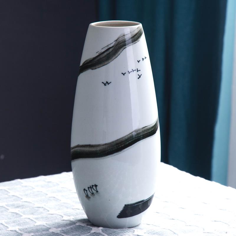 Moderní čínská keramická váza na sušené květiny – Kreativní domácí dekorace