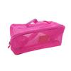Women Travel Portable Cosmetic Storage Pouch Toiletry Organizer Bag Mesh Transparent Wash Bag Tote Multifunctional Makeup Case Washbag