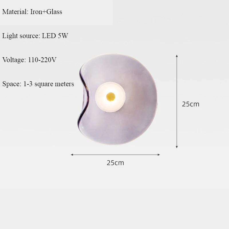 Modern Design Wall Light Glass Nordic Bedroom LED Light Restaurant Entrance Atmosphere Lighting Home Decoration Lighting Fixture