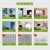 10Pcs PVC Floor Wall Sticker for Home Decor Hexagon Living Room Kitchen Bathroom Decals