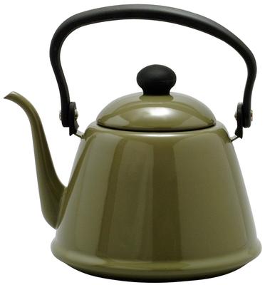 Nodahoro Tropfkessel 2L Emaille-kompatibel Schmale Tülle Hergestellt in Japan Olive Gas/IH DK-200OL