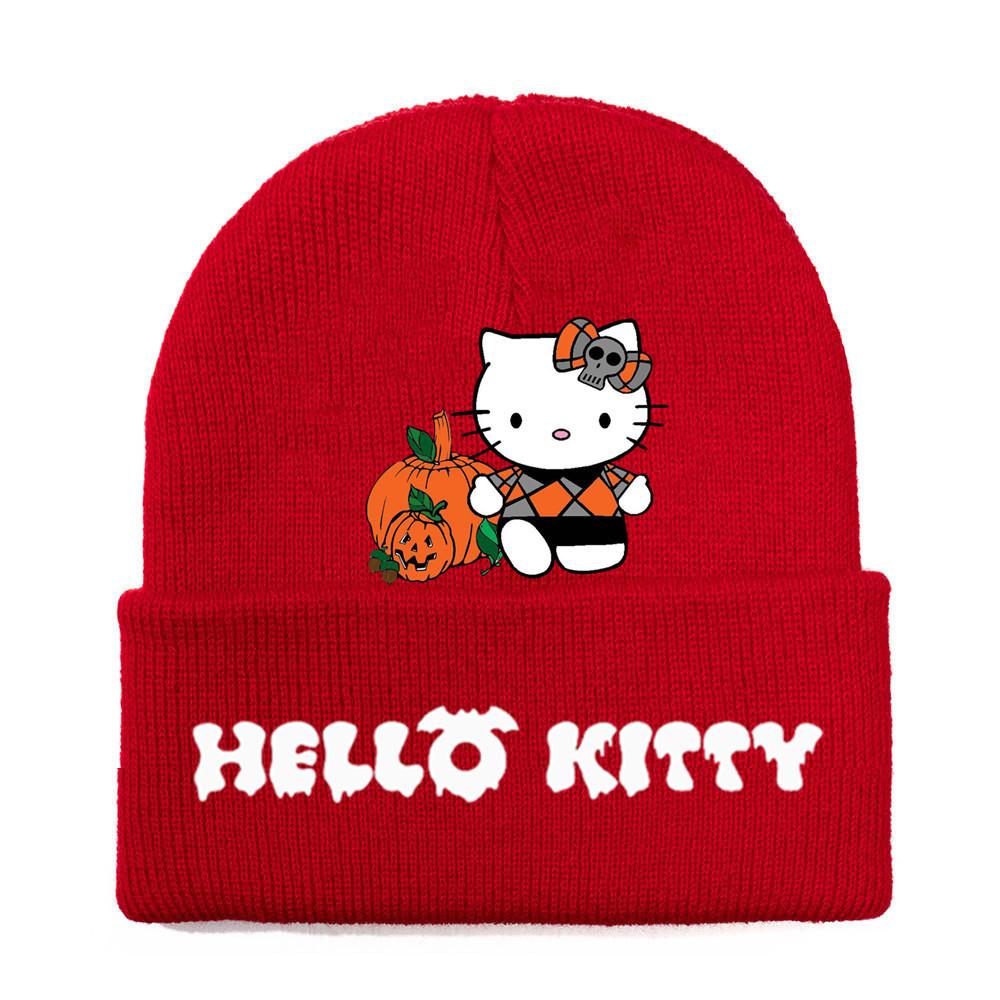 Halloween Printed Knit Cap For Winter Teens And Cartoon Enthusiasts