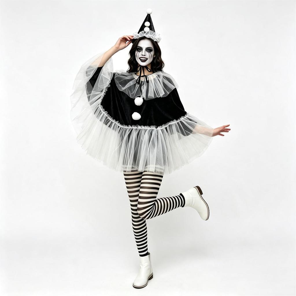 Women's Halloween Stage Performance Costume Cape, One Size Fits Most Adults for Parties and Events