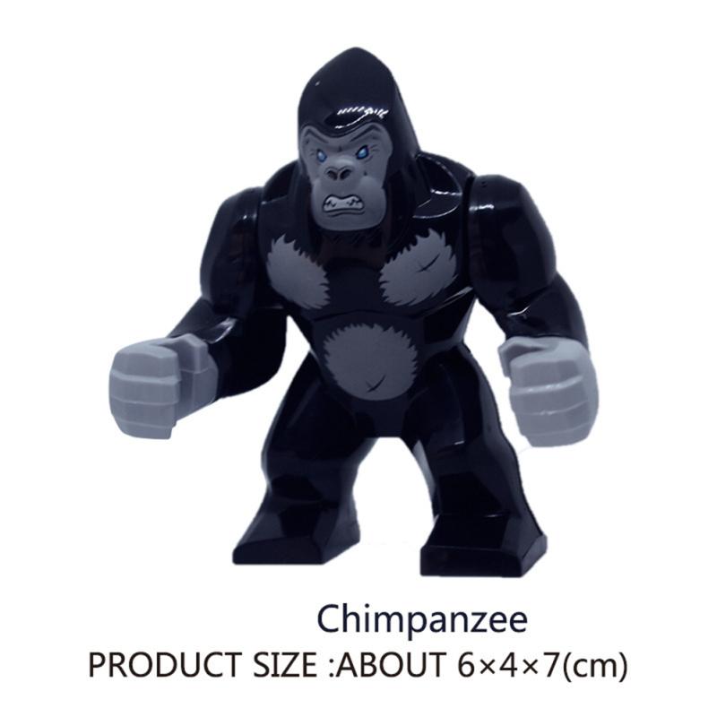 

Будівельні блоки Мініфігурки Іграшкові тварини Зібрані частинки Будівельні блоки Горила Кінь chimpanzee