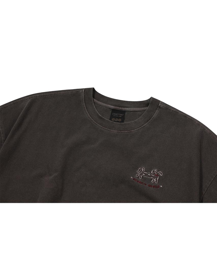 CPGN STUDIO Garden Piece Pigment Short Sleeve Tee Brown