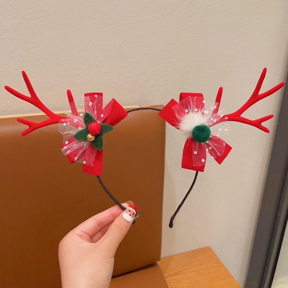Elf Antlers Headband Santa Claus Christmas Elf Headband Christmas Headband  Party