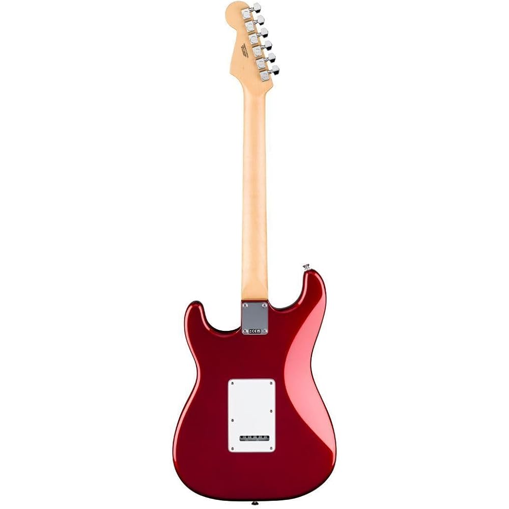 Fender Standard Stratocaster® HSS Electric Guitar, Laurel Fingerboard, White Pickguard, Candy Cola, with Soft Case.