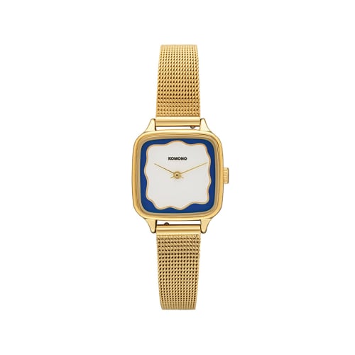 Authorized KOMONO Women's Watch KOM-W4291 Kate Wave Royale Gold Mesh Ale