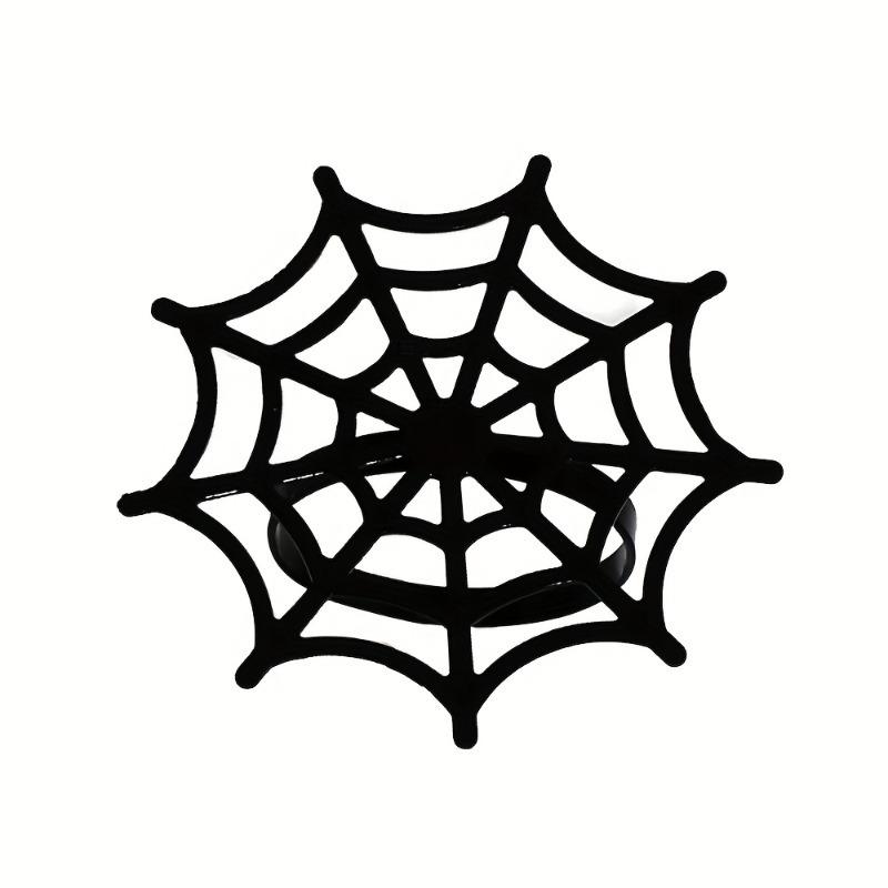 1-10PCS Black Spider Web Halloween Napkin Rings for Table Decoration Party Napkin Holders Ghost Festival Dinnerware Supplies