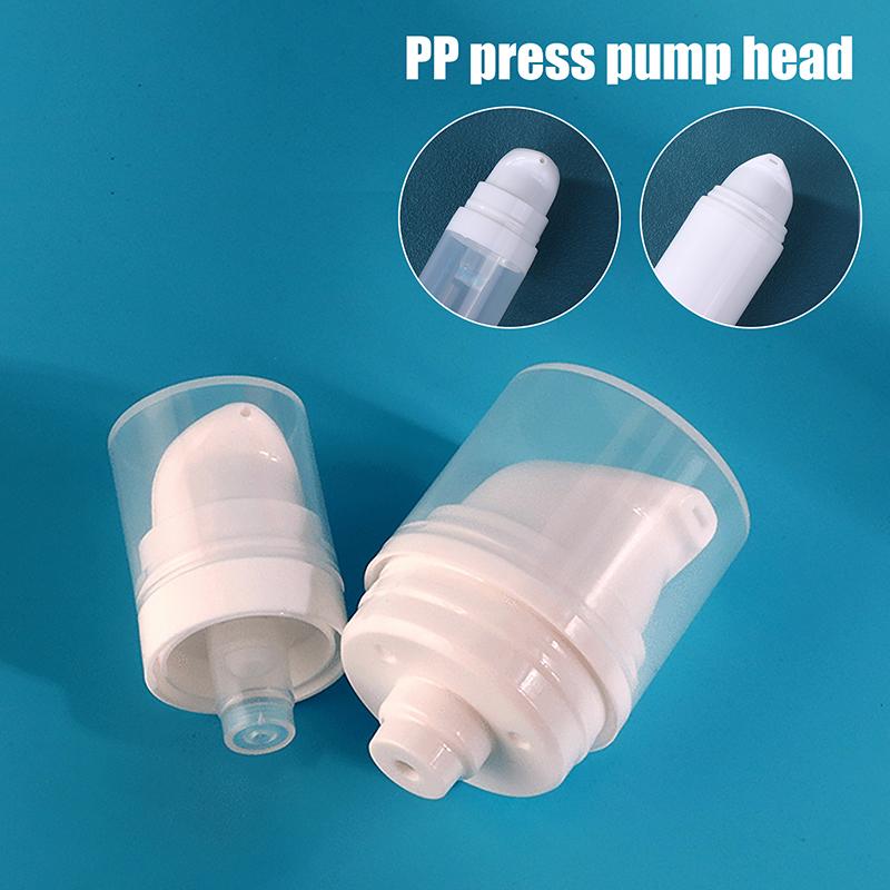 5-50ml Mini Přenosná Vakuová Lahvička s Lisovacím Typem Plnitelná Kosmetika na Make-up Pro Krémové Gely Hydratační Přípravky Lahvičky na Tekuté Pleťové Vody